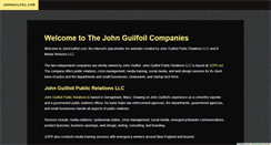 Desktop Screenshot of johnguilfoil.com